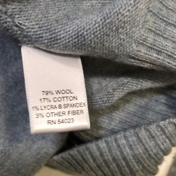 Banana Republic Heritage Collection Gray/Blue Wool Blend  Sweater Sz XS - Picture 12 of 14